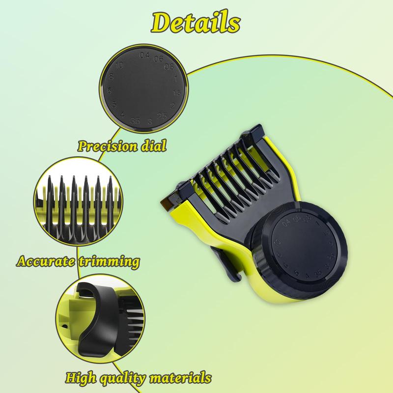 Adjustable Replacement Trimmer Heads, 1 Set Compatible with One Blade Shaver, Personal Care Accessories for Men & Women