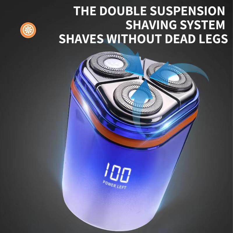 Waterproof Electric Shaver for Men - Comfortable and Powerful Compact Waterproof electric shaver Portable Smart skull  shaver