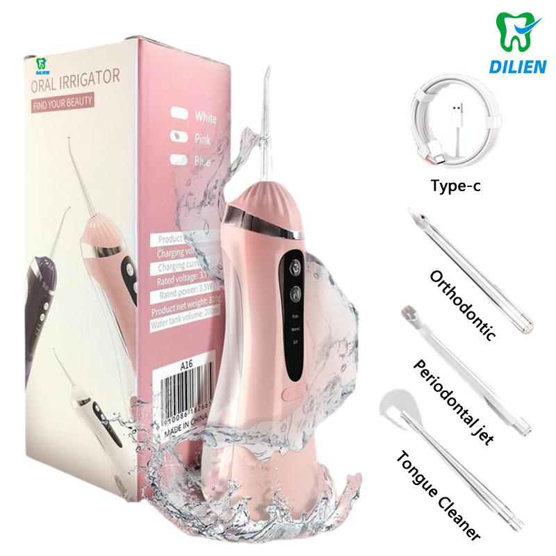 4 In 1 Water Flosser For Teeth, Cordless Water Flossers Oral Irrigator With DIY Mode 4 Jet Tips, Tooth Flosser, Portable And Rechargeable For Home Travel, For Men And Women Daily Teeth Care, Ideal For Gift, Father Day Gift Waterproof Kit Whitening