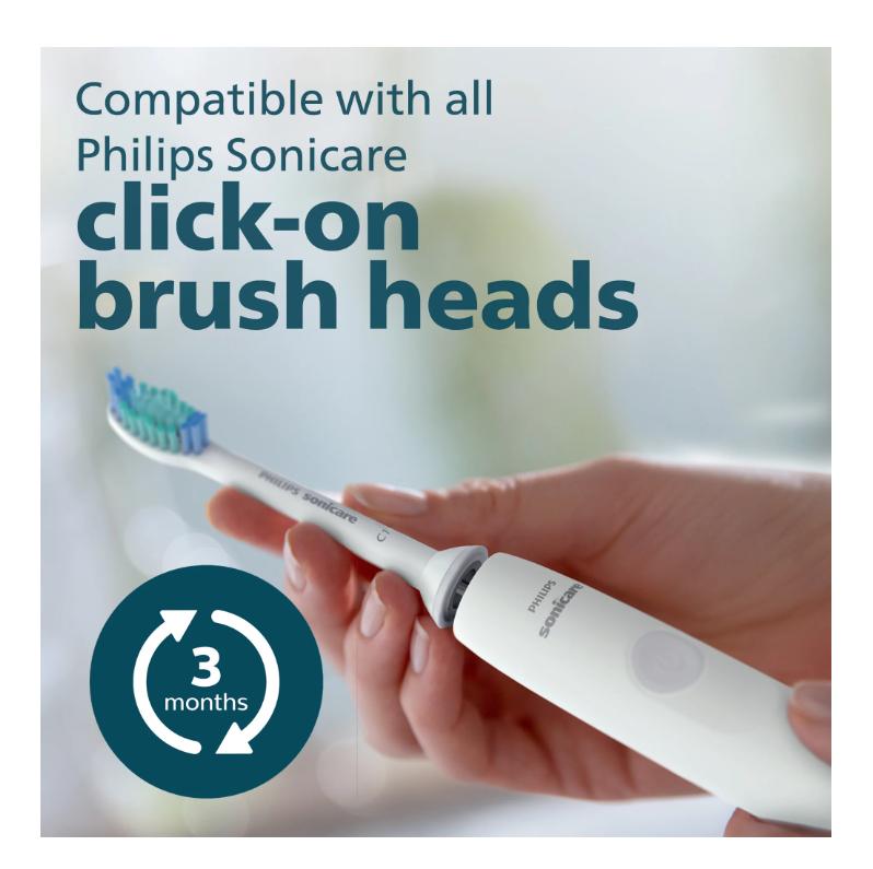 Philips Sonicare 1100 Power Toothbrush, Rechargeable Electric Toothbrush, White Grey HX3641 02