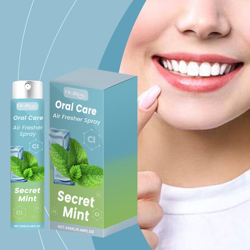 Count Mint Breath Spray Mouth Spray Breath Freshener Oral Care for All Ages teeth whitening kit Daily Peppermint