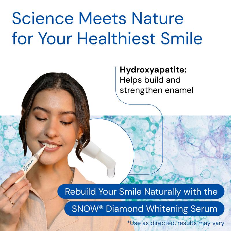 SNOW Diamond Teeth Whitening Wand | Strengthens Your Teeth by Repairing and rebuilding Enamel While You Whiten | Safe & Gentle on Enamel