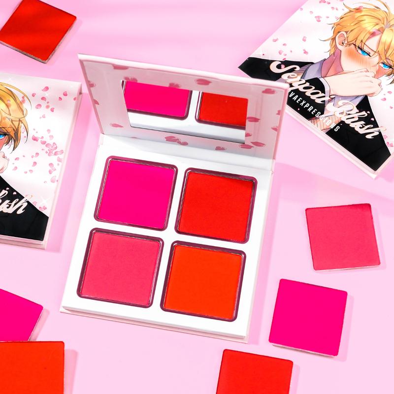 Senpai Blush Palette - Long-Lasting & Pigmented, For Cosplays, Everyday Wear, and SFX Makeup