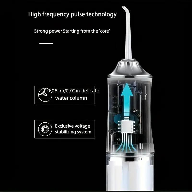 Portable Electric Oral Irrigator for Deep Cleaning, Christmas Gifts Fall Gifts, Rechargeable Electric Water Flosser with 3 Cleaning Modes, Oral Care Products for Home & Travel, Winter Gift, Christmas Gift