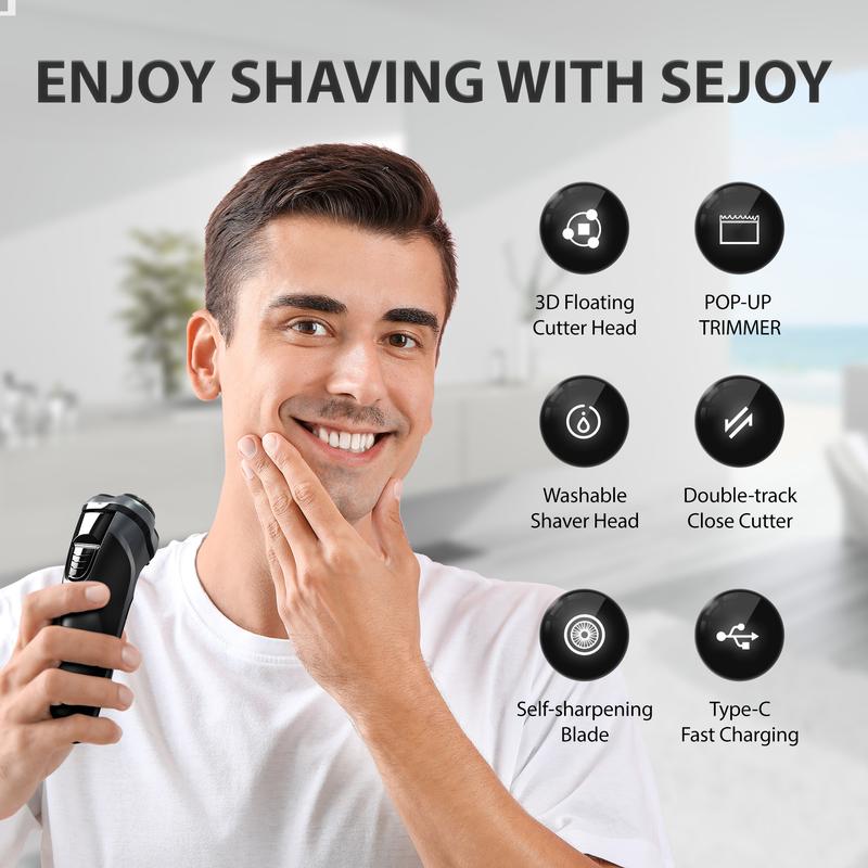 Sejoy Premium Cordless Electric Razor for Men