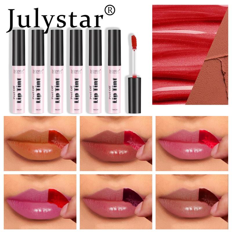 Long Lasting Peel Off Lipstick, Matte Lip Balm, Easy Coloring Lip Sticks, Moisturizing Matte Lipstick, Suitable for All Occasions Lip Makeup, Girls and Women Makeup Accessories