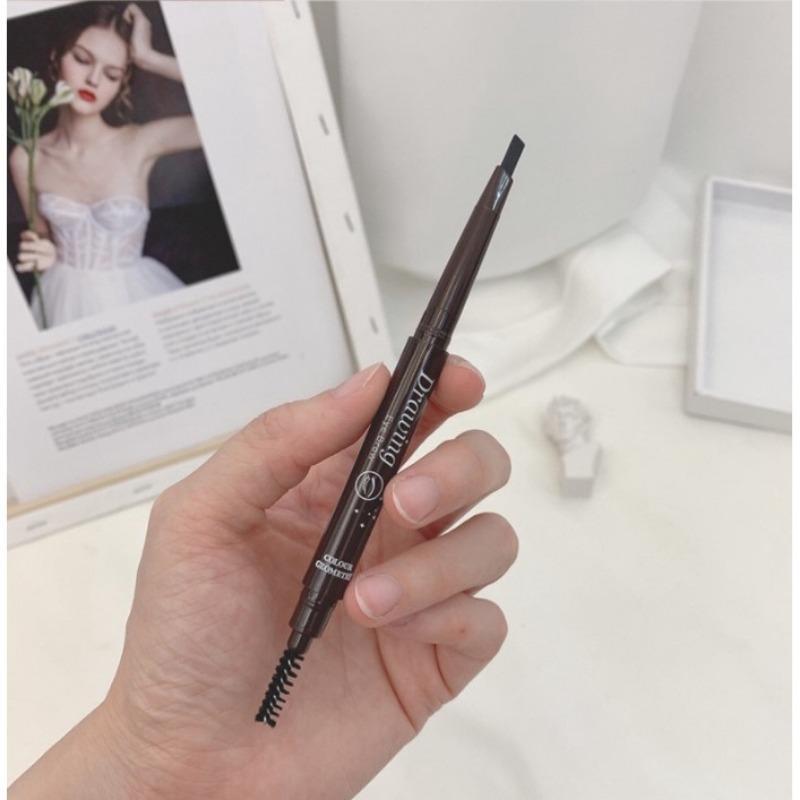 Double-ended Automatic Eyebrow Pencil with Brush, 5 Counts set Long-lasting Waterproof Natural Eyebrow Pencil, Eye Makeup Cosmetics for Women