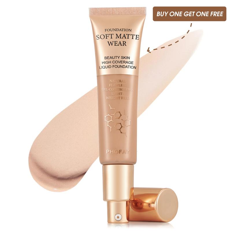 Hydrating Essence Foundation,Waterproof and Light Long Lasting Makeup Hypoallergenic Flawless Soft Full Coverage Facial Tinted Foundation Serum