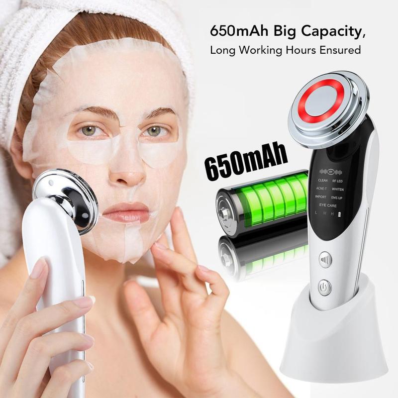 7 in 1 Facial Beauty Machine, 1 Box Rechargeable Facial Beauty Instrument, Facial Skin Care Tool for Women, Personal Care Appliances