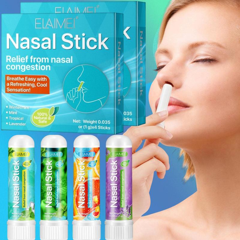 Cool Nasal Stick, 2 Boxes Nasal Breathing Stick, Natural and Safe Nasal Congestion Relief Stick, Portable Nasal Care Product for Women & Men