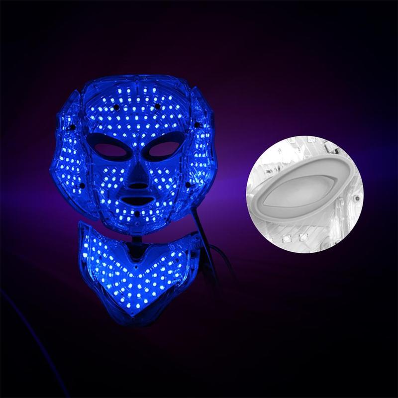 LED Light Facial Mask, 1 Count 7 Color LED Light Facial Mask, Professional Facial Beauty Instrument for All Skin Types, Daily Skincare Beauty Tool