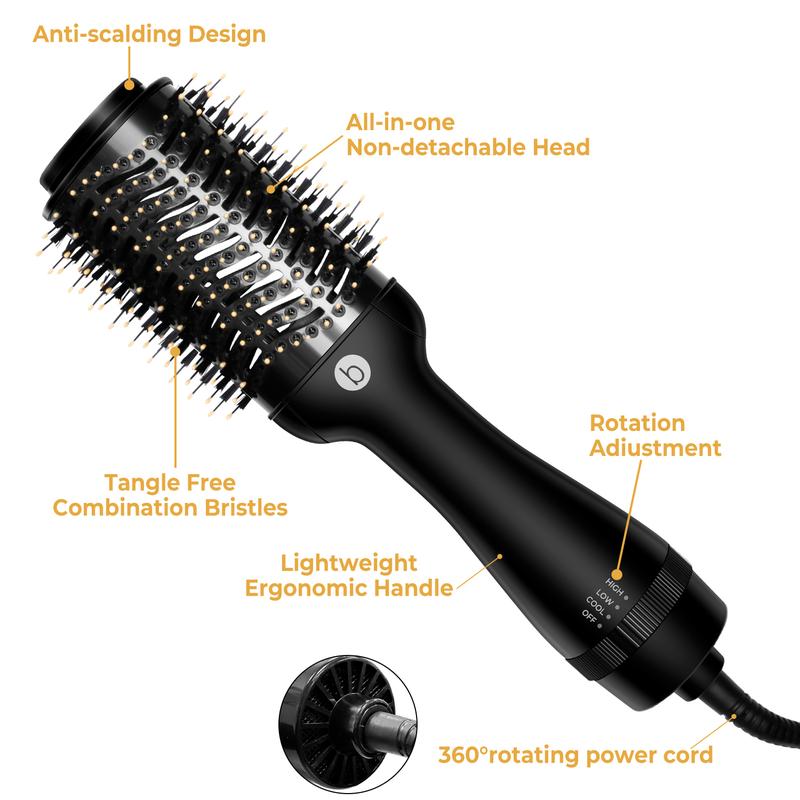 3 In 1 Hair Dryer Brush Blow Dryer Brush,One Step Hair Dryer And Styler Volumizer For Drying, Straightening, Mother's Day, Halloween, Thanksgiving, Christmas And Holiday Gifts