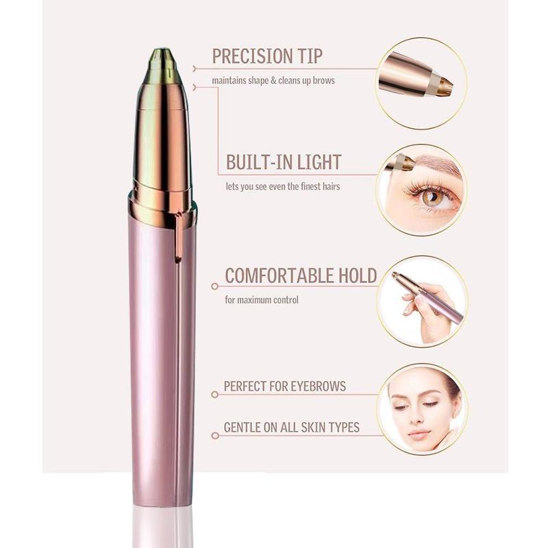 Eyebrow Trimmer for Women Rechargeable,Women's Eyebrow Hair Remover,  Eyebrow Razor for face Fingers Legs Mouth Eyebrow face shaver