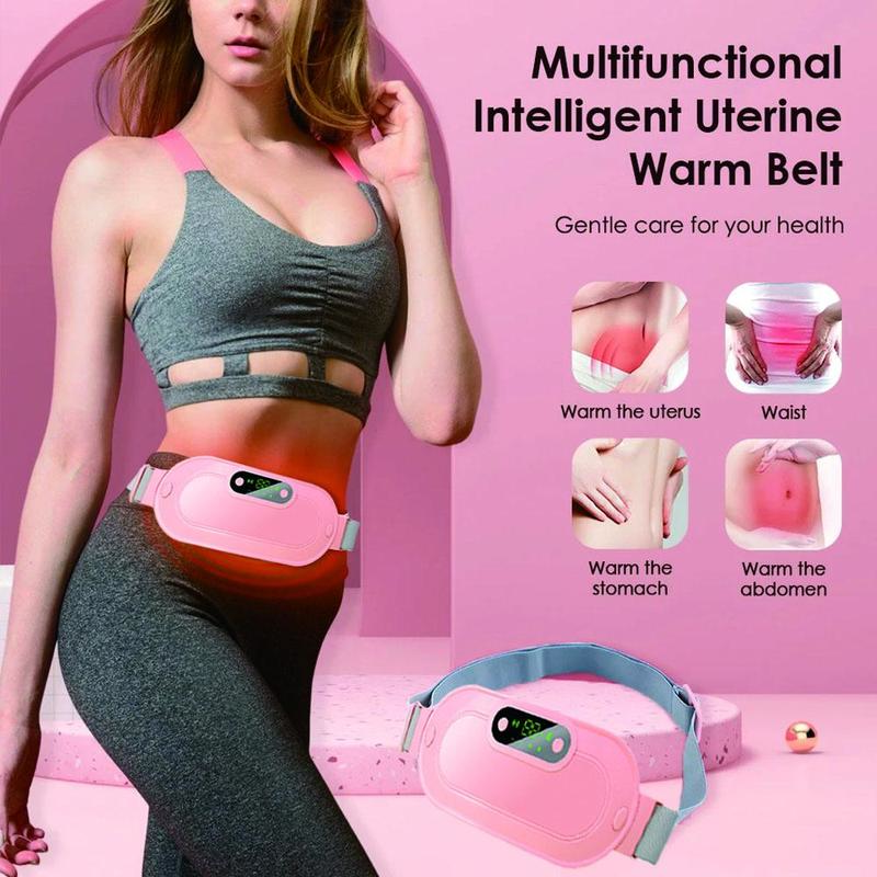 Menstrual Heating Pad, Smart Warm Palace Belt, Relief Waist Cramps Vibrating Abdominal Massager, Discomfort Relieving Belt Best Gift For Mother, Girlfriend