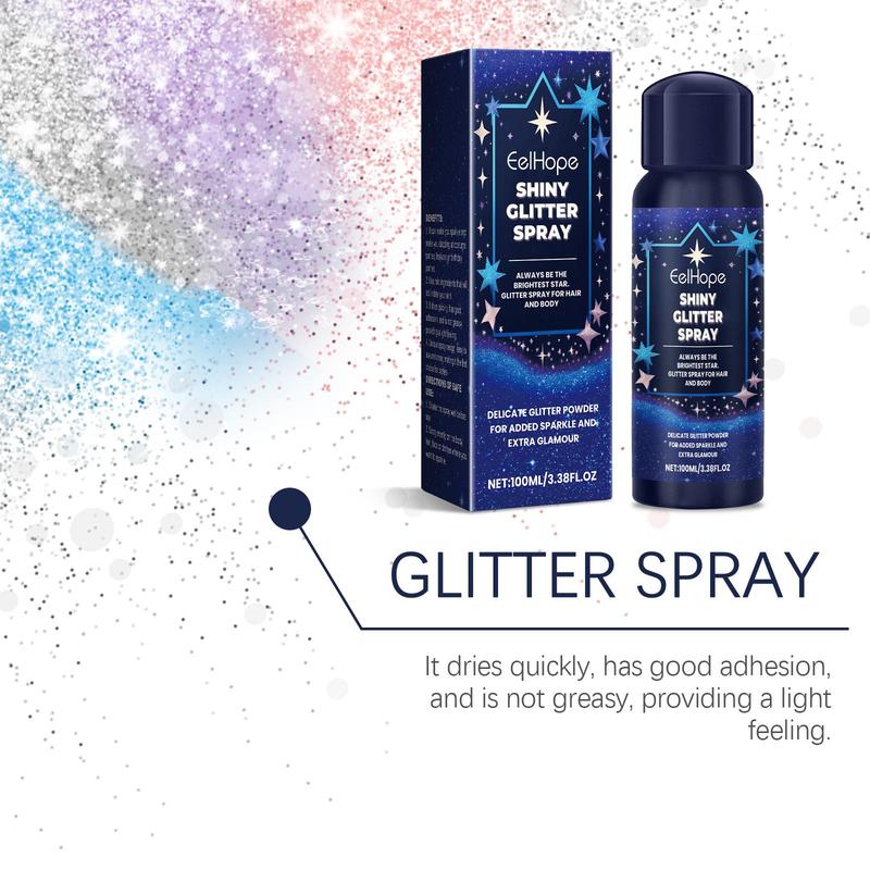 Glitter Body Spray, Shimmering Body Spray, Brightening Shining Body Makeup for Women & Girls, Cosmetic Product for Summer Party