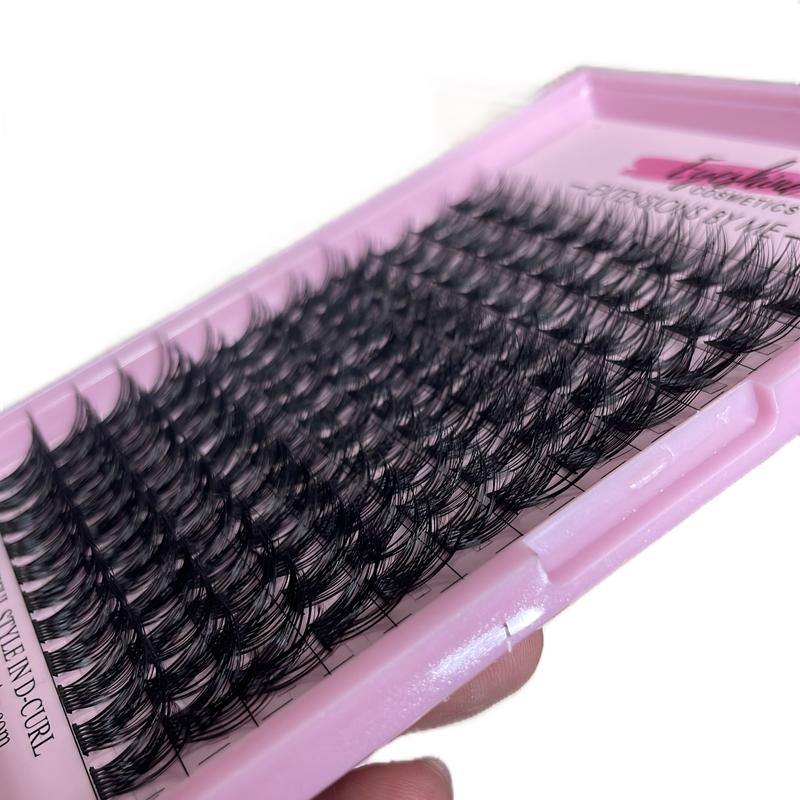 Eyeshine Volume (beautiful d curl Lash-black 12-16mm) CLUSTERS only glue sold separately