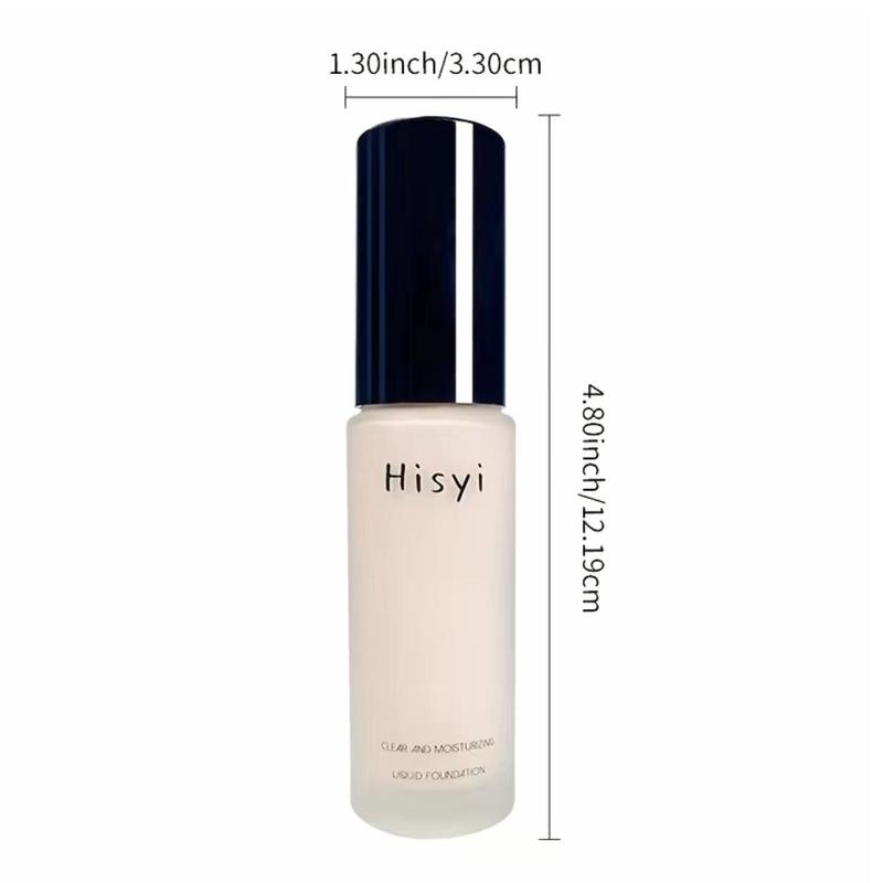 Long Lasting Moisturizing Full Coverage Liquid Foundation, Oil Control Concealer, Flawless Makeup Cream, Lightweight Makeup Base Primer