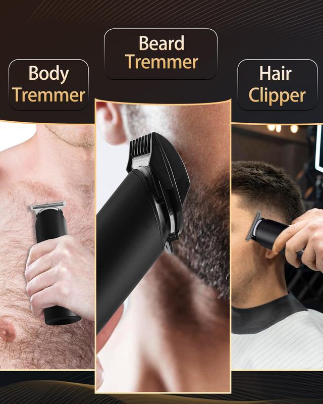 PRITECH Manscape Trimmer for Men, Beard Trimmer for Men, Rechargeable Shavers for Men, Electric Razor for Men, Cordless Hair Clippers, Waterproof Body Trimmer with Standing Recharge Dock loprofx clipper Adjustable Haircut hairtrimmer