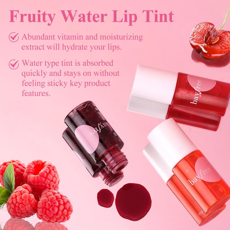 bayfree Korean  Mini Lip Stain Set Highly Pigmented &Non-sticky Matte Makeup Gel Gloss