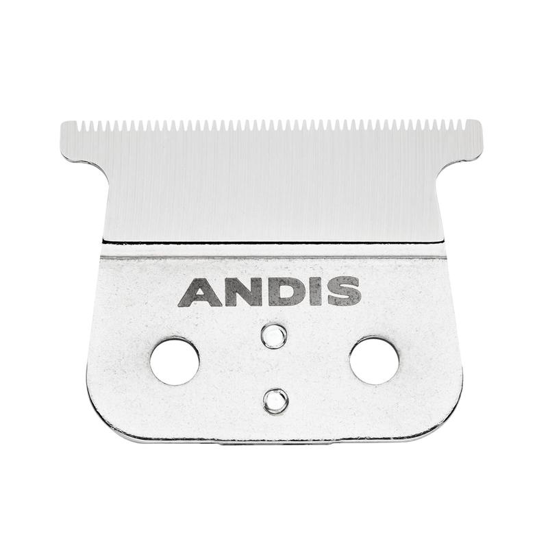 Andis T-Blade Replacement for T-Outliner, GTO, GO, and SLS Trimmers - Close Cutting, Zero Gapped, Silver