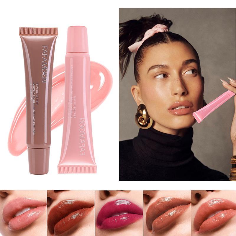 Long Lasting Lip Gloss, 5 Counts set Moisturizing Lip Glaze, Glossy Lip Glaze Sticks, Plumping Lip Oil Lip Stick for Girls & Women