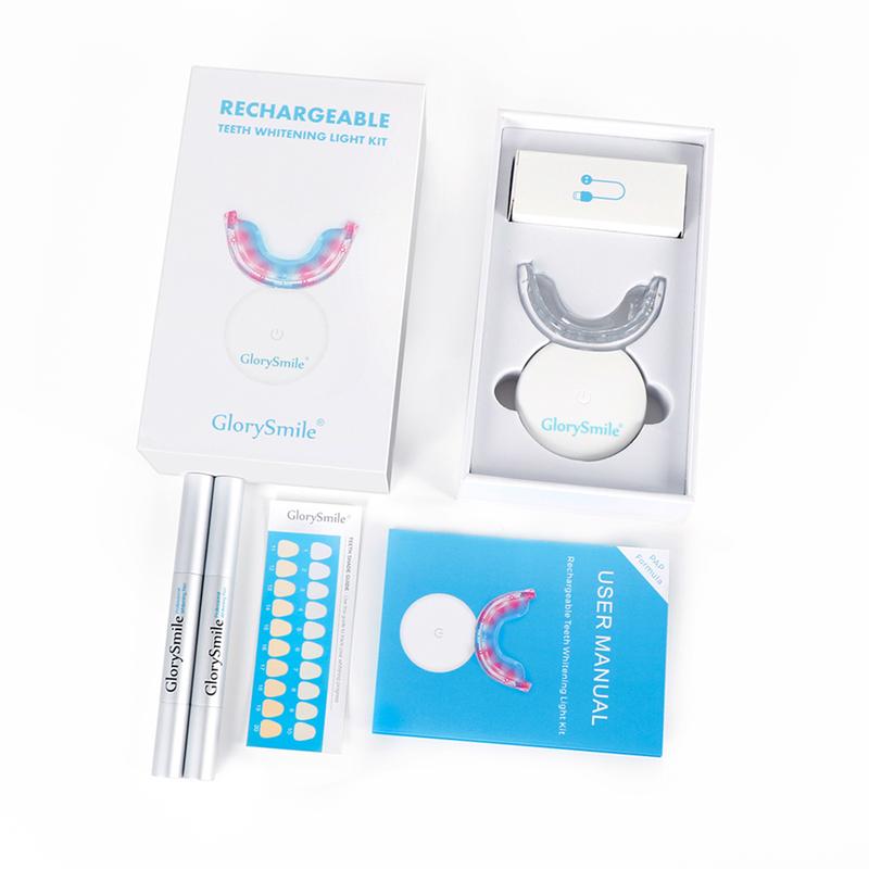 Teeth Whitening Kit Pen Gel: 32X LED Light with Hydrogen Carbamide Peroxide for Sensitive Teeth - Professional Tooth Whitener Dental Tools with Mouth Tray for Achieving a Bright White Smile