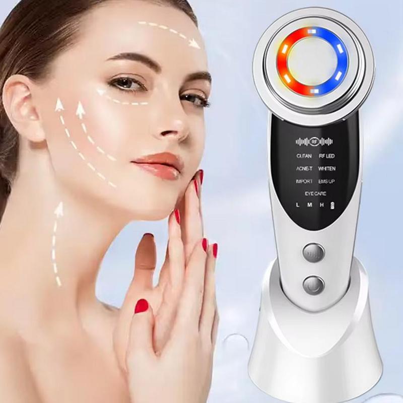 7 in 1 Facial Beauty Machine, 1 Box Rechargeable Facial Beauty Instrument, Facial Skin Care Tool for Women, Personal Care Appliances