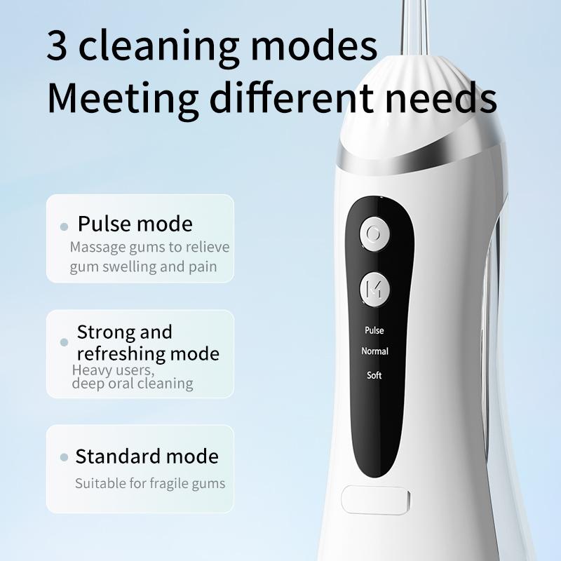 DILIEN Portable Oral Irrigator Water Flosser - 3 Color Options, Cordless Dental Cleanser for Travel, 3 Cleaning Modes