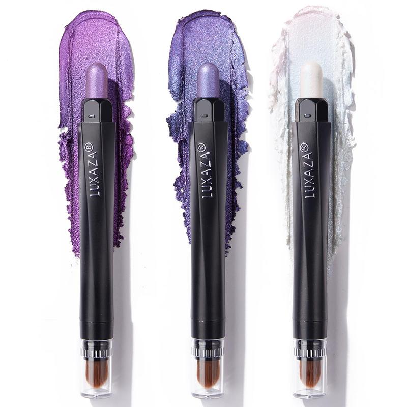 LUXAZA 3Pcs Creamy Eyeshadow Stick Makeup Set Cosmetic