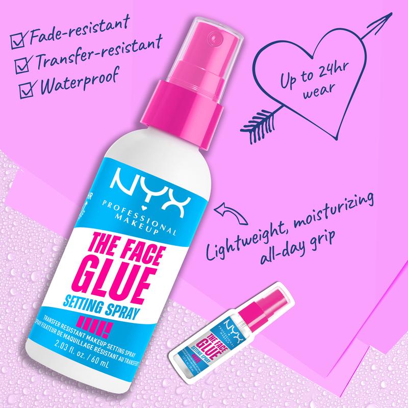 The Ultimate Face Glue Duo: 24HR Hold, NYX Professional Makeup