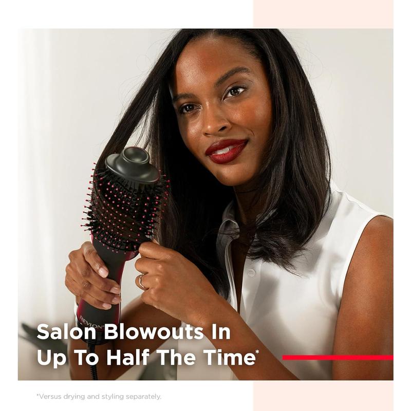 REVLON One-Step Volumizer Hair Dryer and Styler | Now with Improved Motor, Less Frizz, More Shine and Less Heat Damage for Salon-Style Blowouts |  Exclusive (Black)