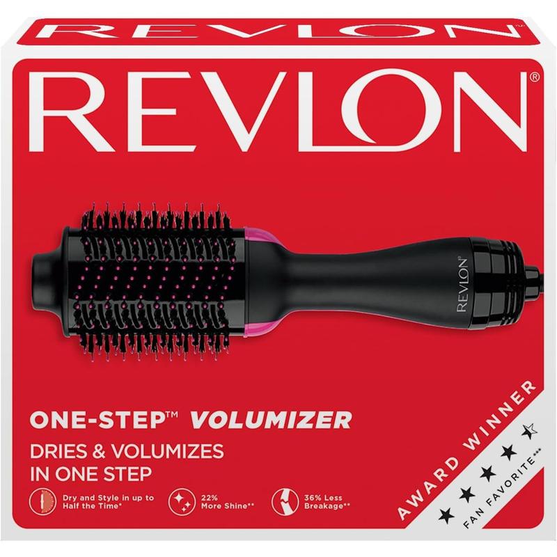 REVLON One-Step Volumizer Hair Dryer and Styler | Now with Improved Motor, Less Frizz, More Shine and Less Heat Damage for Salon-Style Blowouts |  Exclusive (Black)