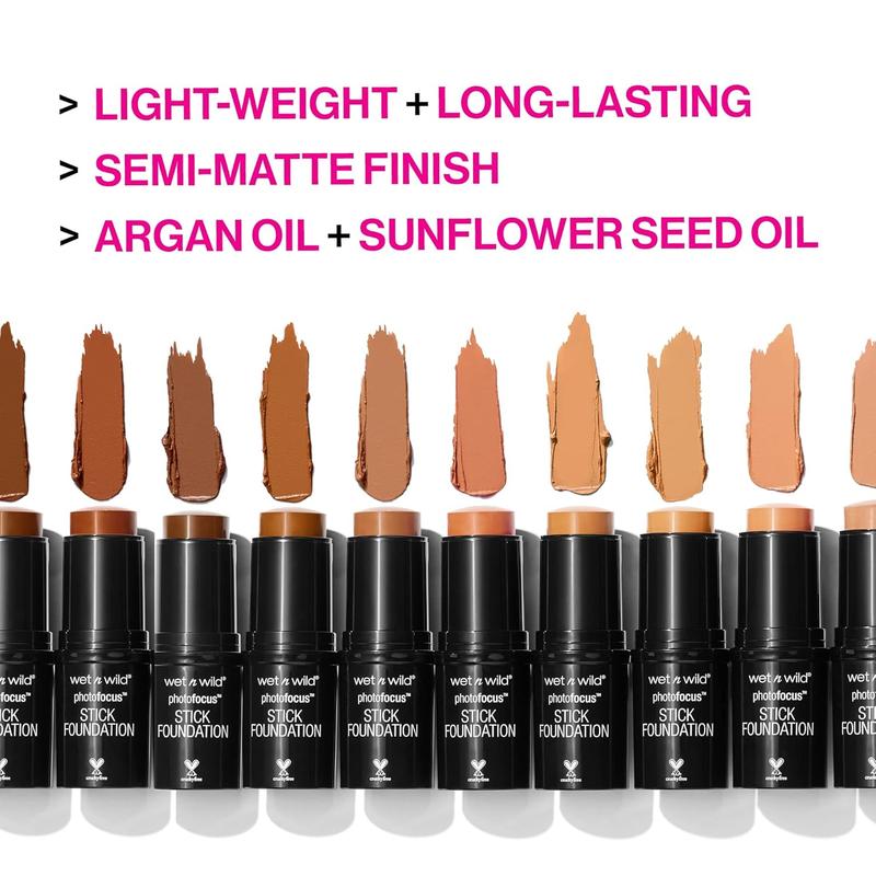 wet n wild Photo Focus Matte Foundation Stick Makeup | Vegan & Cruelty-Free