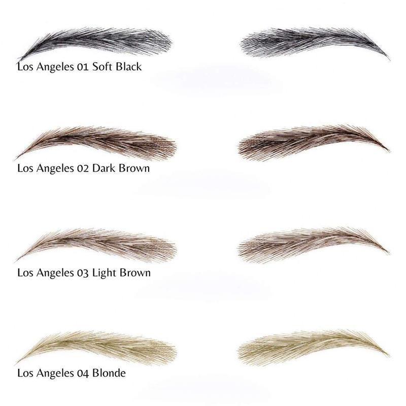 Real Hair Eyebrow Wigs. Style: Los Angeles Color: Dark Brown