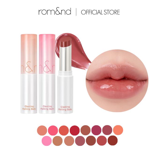 [rom&nd Official Shop] rom&nd Glasting Melting Balm 3.5g Glossy Finish, Hydrating & Moisturizing,Vegan, Lipgloss Lipstick Makeup Cosmetic