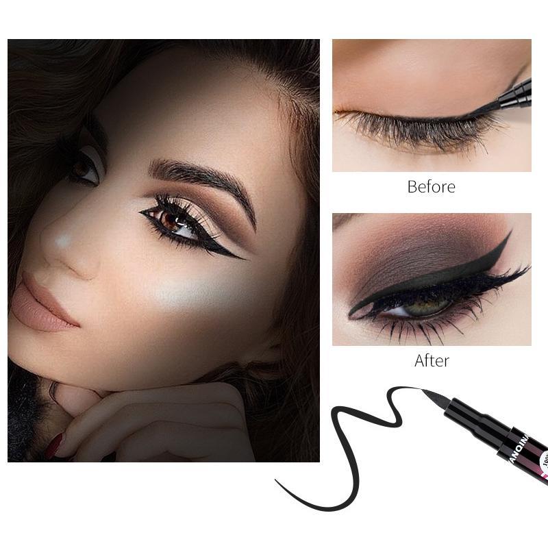 Waterproof Smudge-Proof 4 Color Eyeliner Pencil for Cat Eye Goth Halloween Makeup Colorful High-Pigment Eye & Lip Crayon Face Paint Pearl Gloss Finish Punk Gothic Look