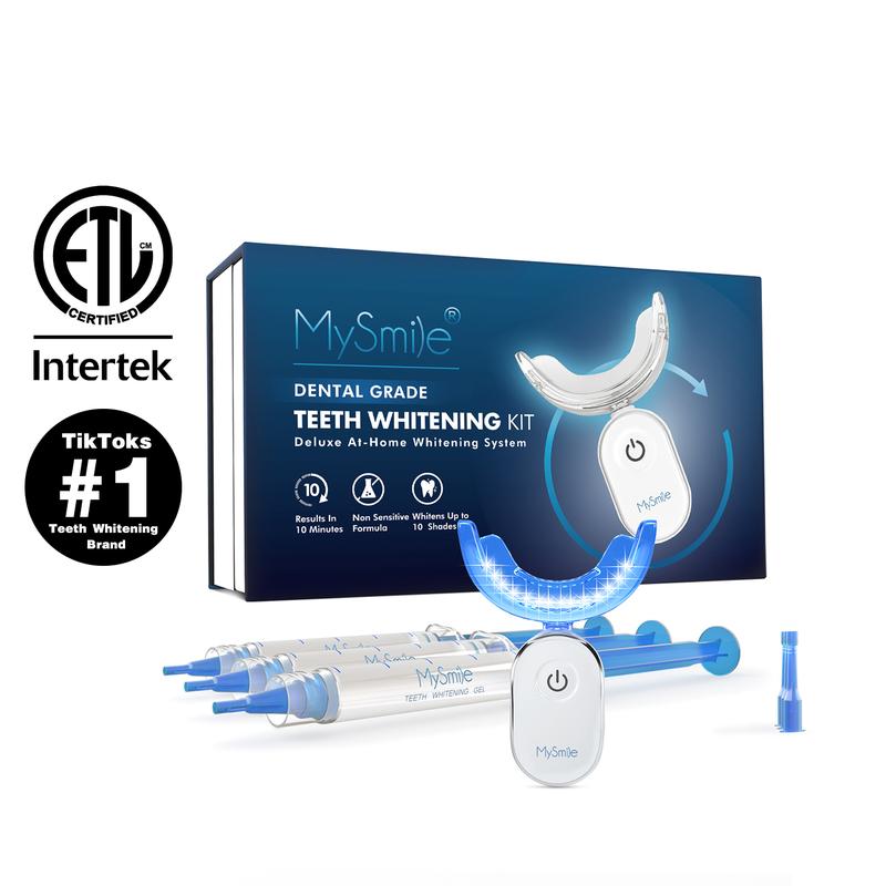 MySmile Pro Teeth Whitening Kit with 28x LED Light, 22% Carbamide Peroxide Oral Care Black Friday Christmas Deal