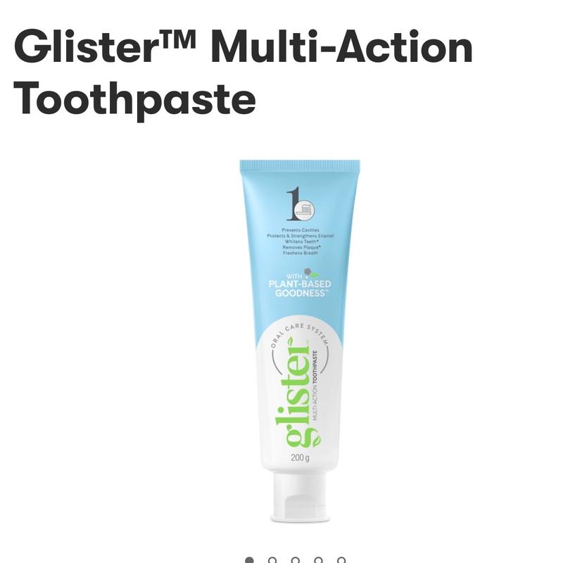 Glister Multi-ACTION TOOTHPASTE for Oral Health brighten toothpaste