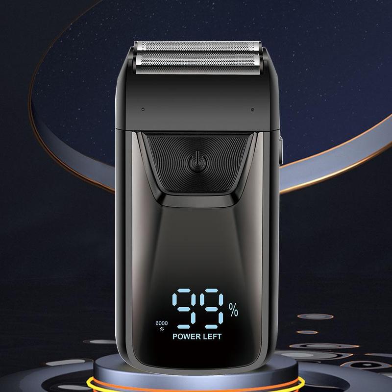 Reciprocating Dual-head Electric Shaver, Rechargeable Beard Trimmer, Portable Travel Home Electric Shaver, Men's Grooming Tool for Daily Use, Christmas Gift