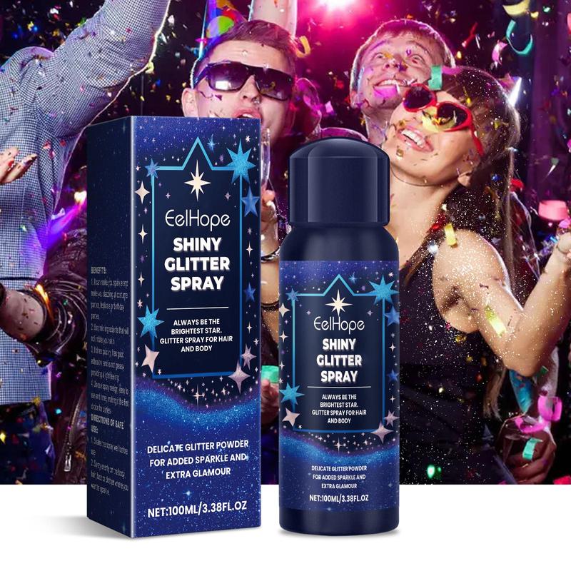 Glitter Body Spray, Shimmering Body Spray, Brightening Shining Body Makeup for Women & Girls, Cosmetic Product for Summer Party