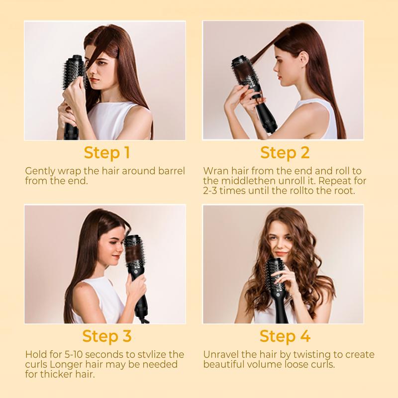 3 In 1 Hair Dryer Brush Blow Dryer Brush,One Step Hair Dryer And Styler Volumizer For Drying, Straightening, Mother's Day, Halloween, Thanksgiving, Christmas And Holiday Gifts