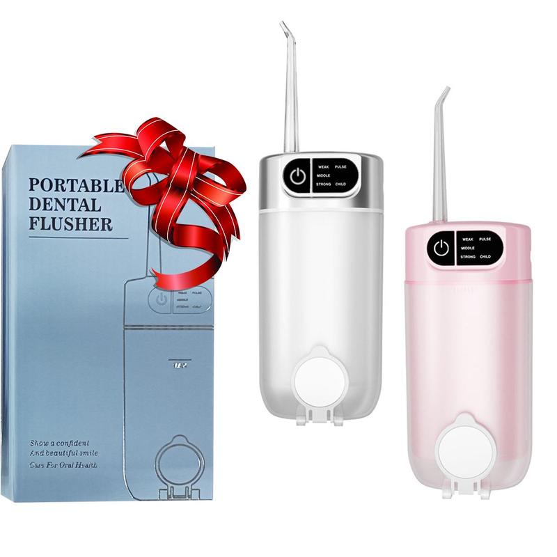 Portable Water Flosser, 1 Box IPX7 Waterproof USB Rechargeable Cordless Oral Irrigator, Teeth Cleaning Oral Irrigator for Home & Travel, Christmas Gift