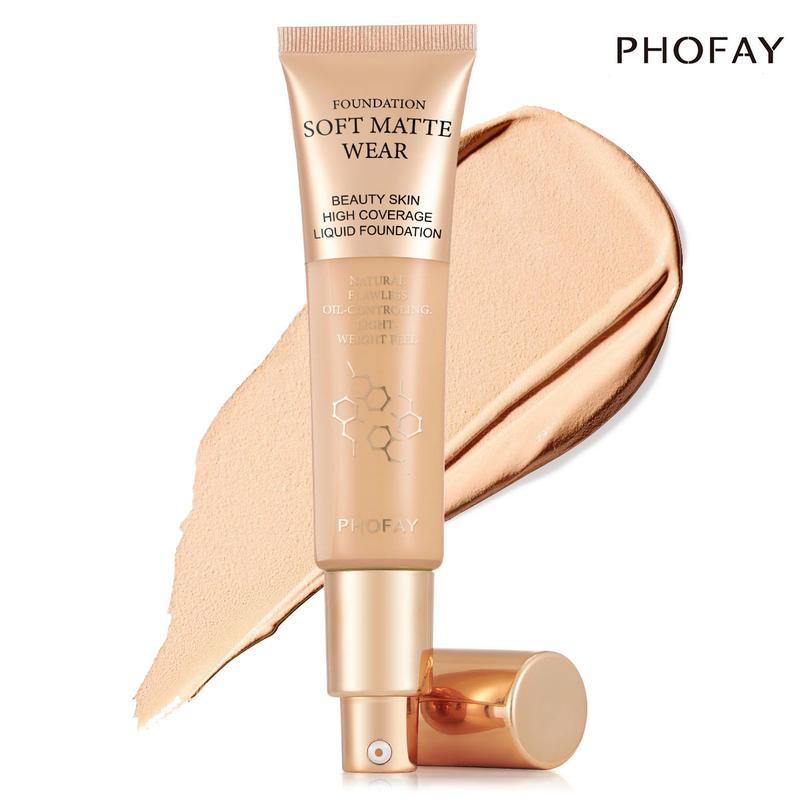 Hydrating Essence Foundation,Waterproof and Light Long Lasting Makeup Hypoallergenic Flawless Soft Full Coverage Facial Tinted Foundation Serum