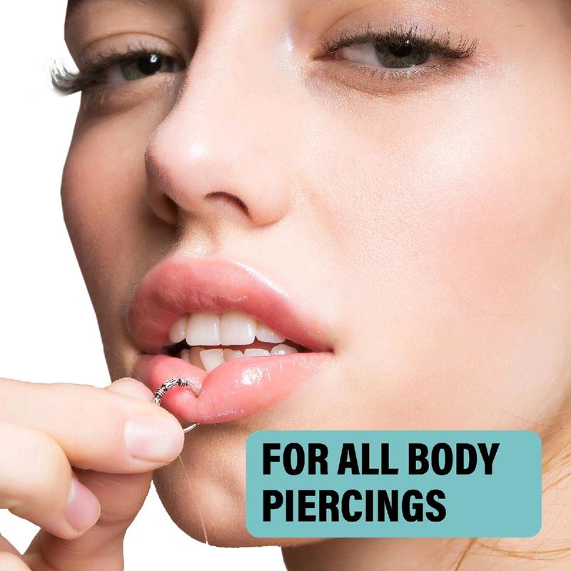 Saline Solution for Piercing Aftercare Spray Cleanses & Sterilizes  Nose Ear Piercing Cleaner for all Keloids Piercing Bumps and Wounds 120ml