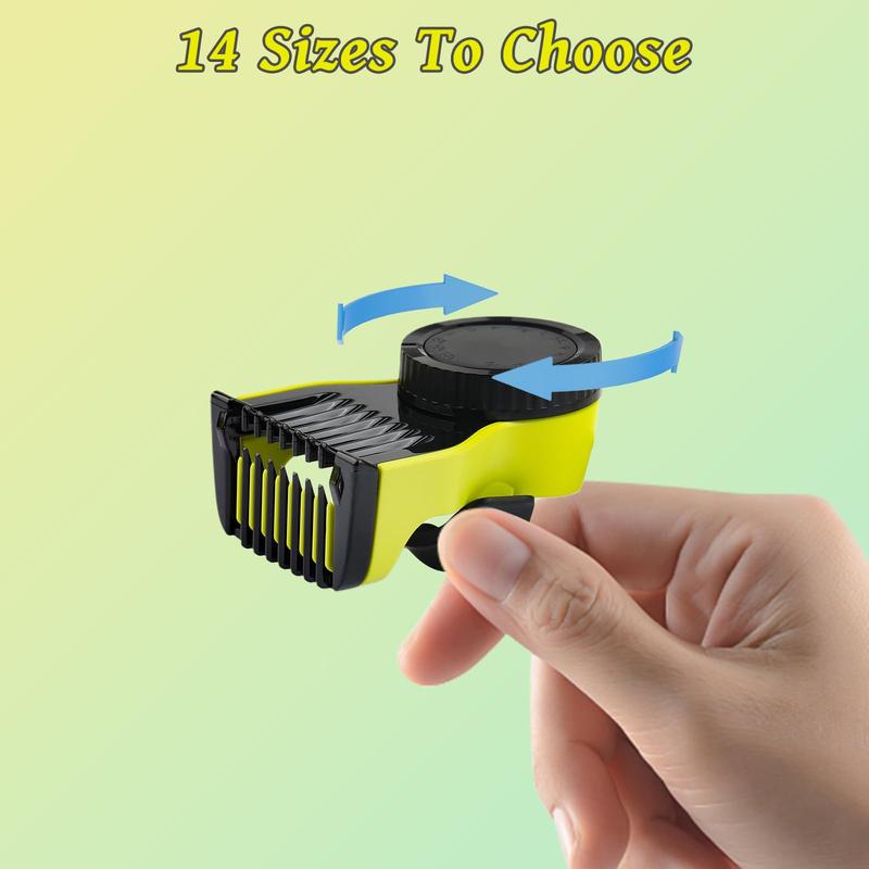 Adjustable Replacement Trimmer Heads, 1 Set Compatible with One Blade Shaver, Personal Care Accessories for Men & Women