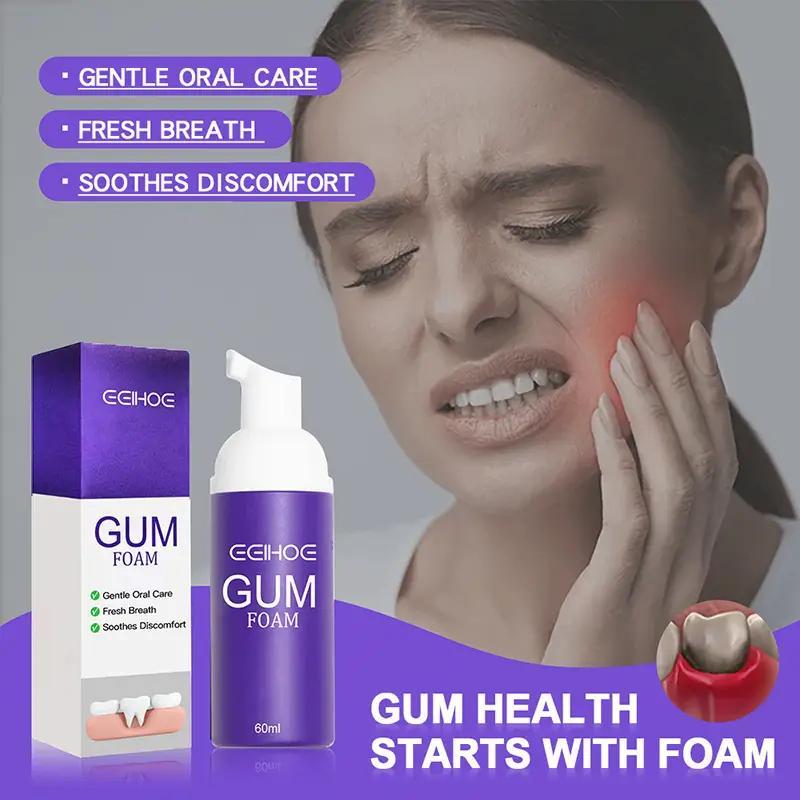 60ml Gum Foam Mousse, Gentle Oral Care, Deep Cleaning Of Teeth Stains, Improves Teeth Brightness, Comfort Long Lasting Fresh Breath