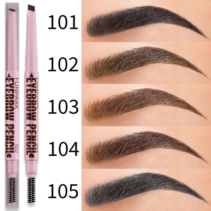 2 in 1 Dual-ended Long-lasting Eyebrow Pen with Eyebrow Powder & Brush, 1 Count Waterproof Eyebrow Pencil, Eye Brow Makeup Tool for Women, Christmas Gift