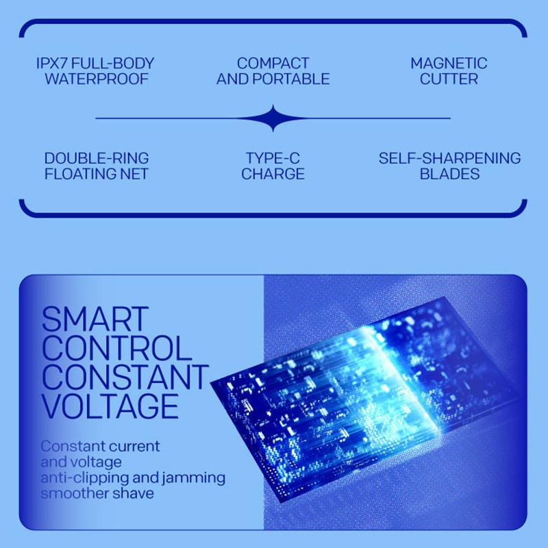 Skyworth CWXZ021 Beard shaver Traveler Mini And Portable Suitcase Design Double-Ring Magnetic Cutter