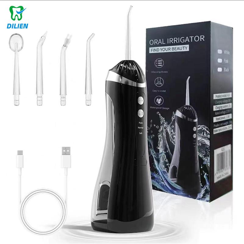 DILIEN Portable Oral Irrigator Water Flosser - 3 Color Options, Cordless Dental Cleanser for Travel, 3 Cleaning Modes