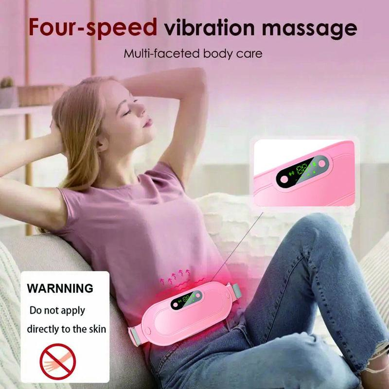 Menstrual Heating Pad, Smart Warm Palace Belt, Relief Waist Cramps Vibrating Abdominal Massager, Discomfort Relieving Belt Best Gift For Mother, Girlfriend